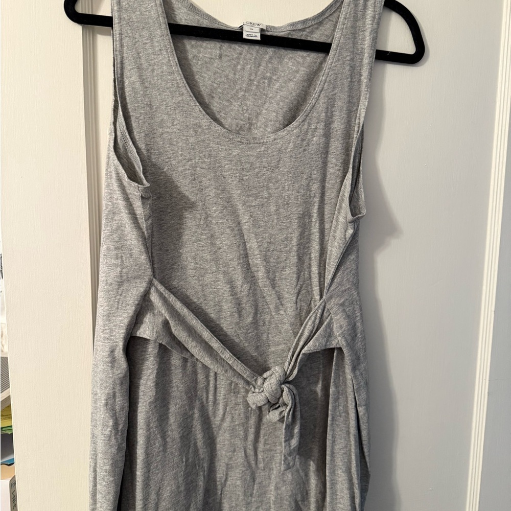 Gray Sleeveless J Crew Dress
